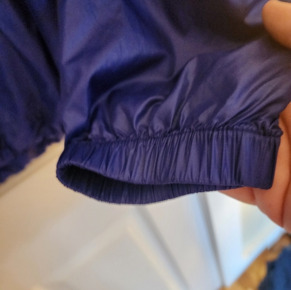 Llbean Pullover Vintage Windbreaker Purple  Quarter Zip Outdoors Active Size L - Picture 2 of 9